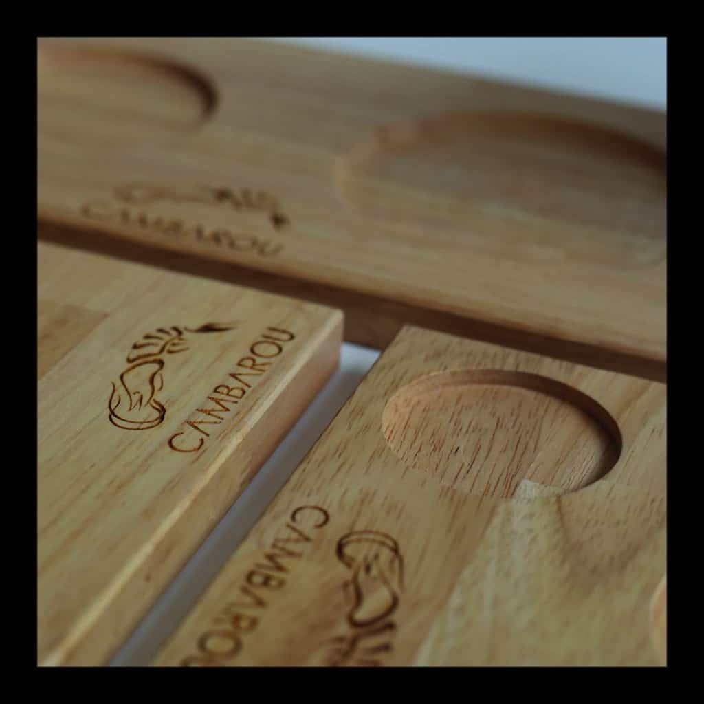 plateaux repas, suggestions du jour, sur-mesure, gravure laser, bois massif, production numérique, Make it Marseille