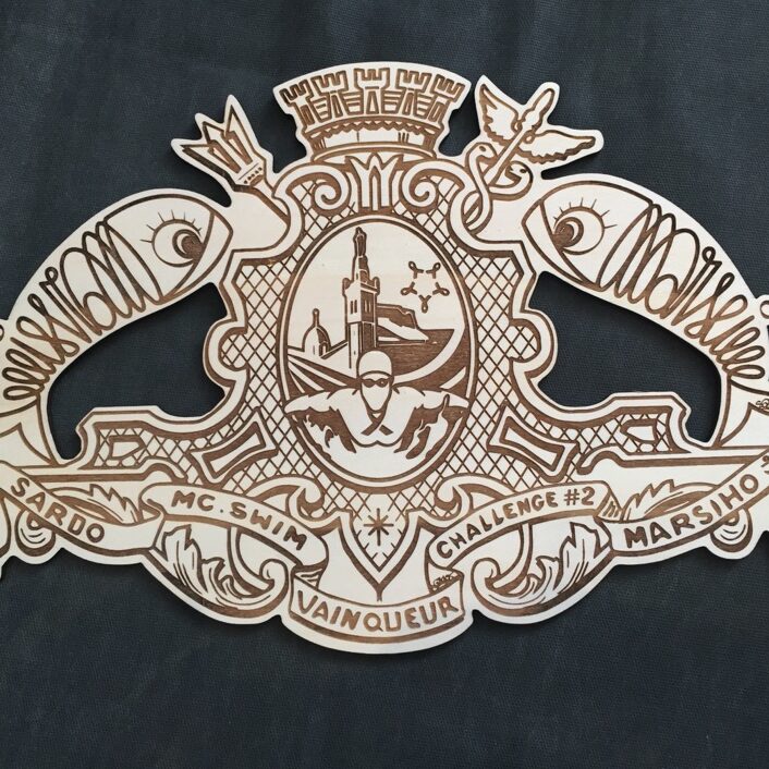 plaques commémoratives, événementiel, service de gravure laser, fablab, marseille